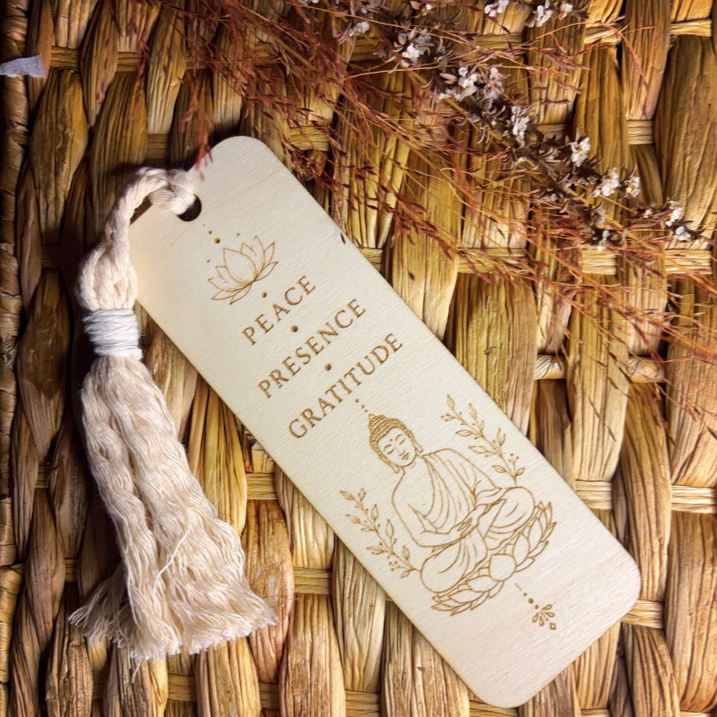 Bookmark - Peace, Presence, Gratitude