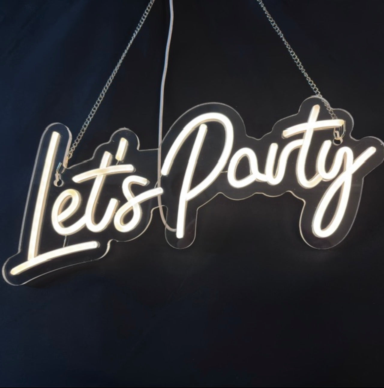 Let's Party Neon Sign Hire