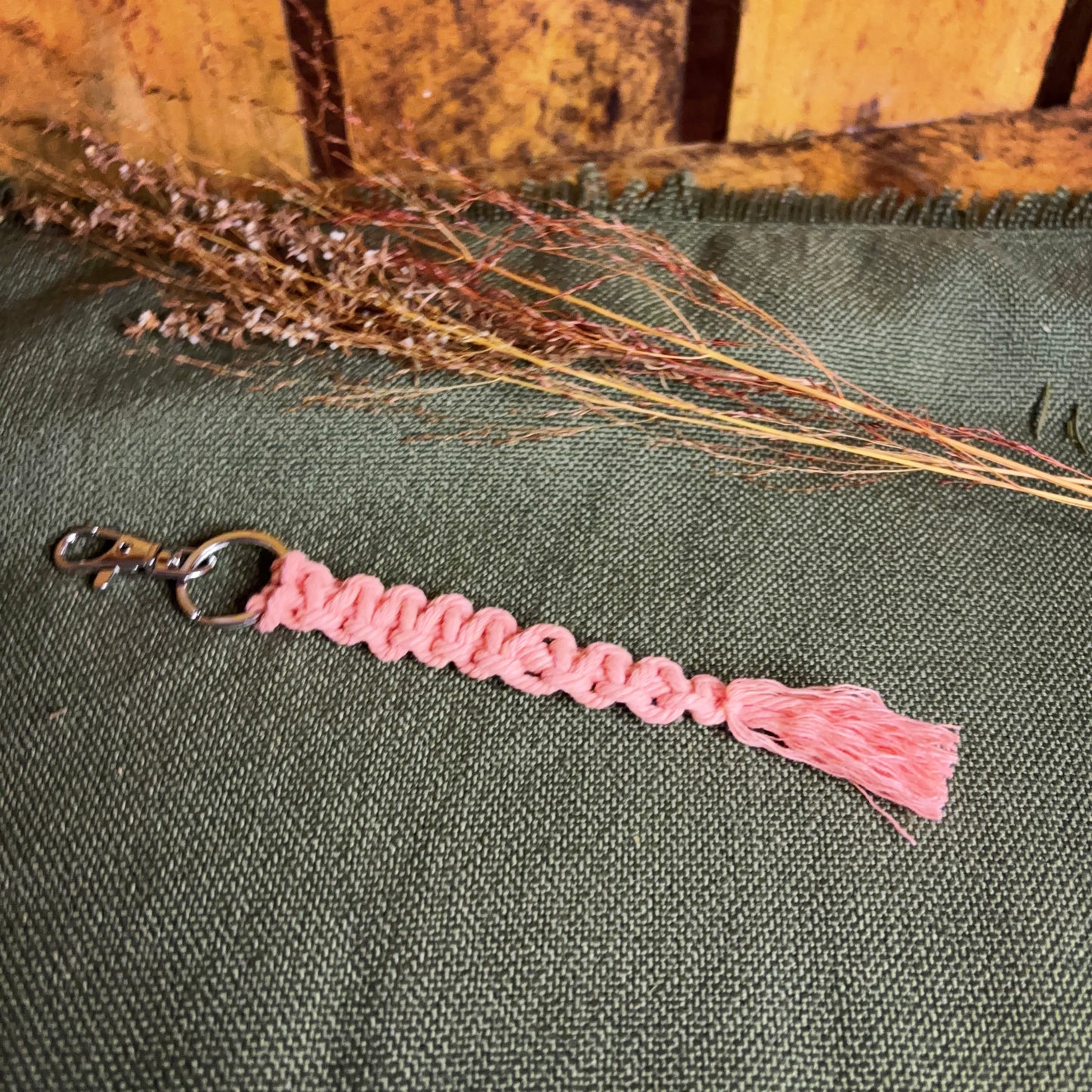Personalised Macramé Name Keyring