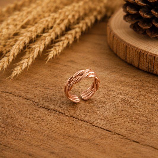 Twisted Copper Ring