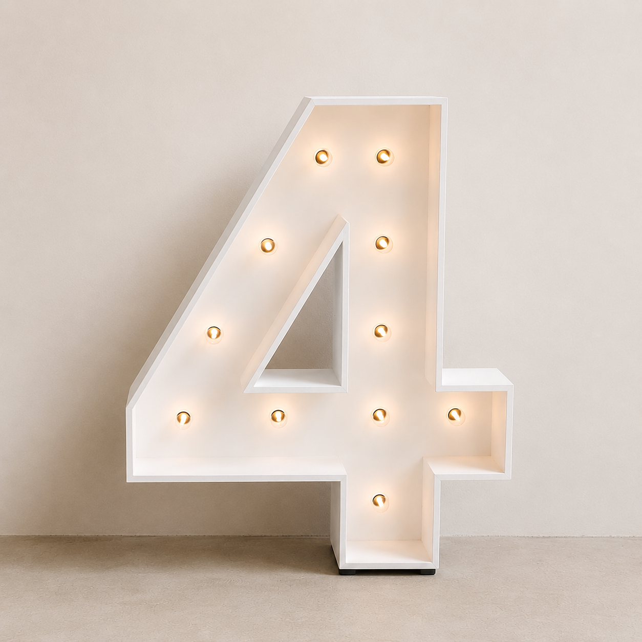 Timber Marquee Numbers Hire