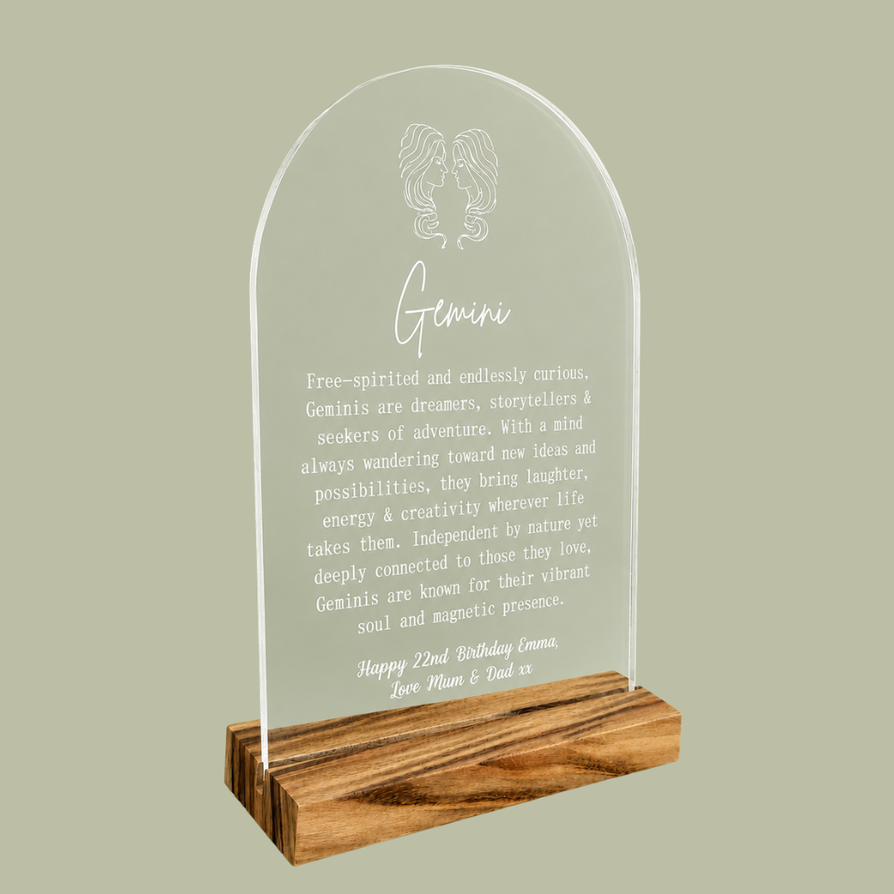 Personalised Zodiac Star Sign Plaque
